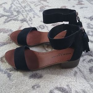 Rock & Candy black fabric sandals